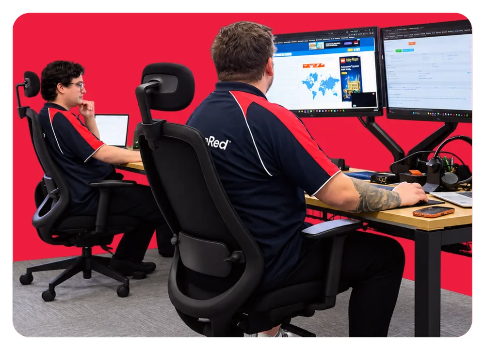 FusionRed engineers at work in the Western Sydney office