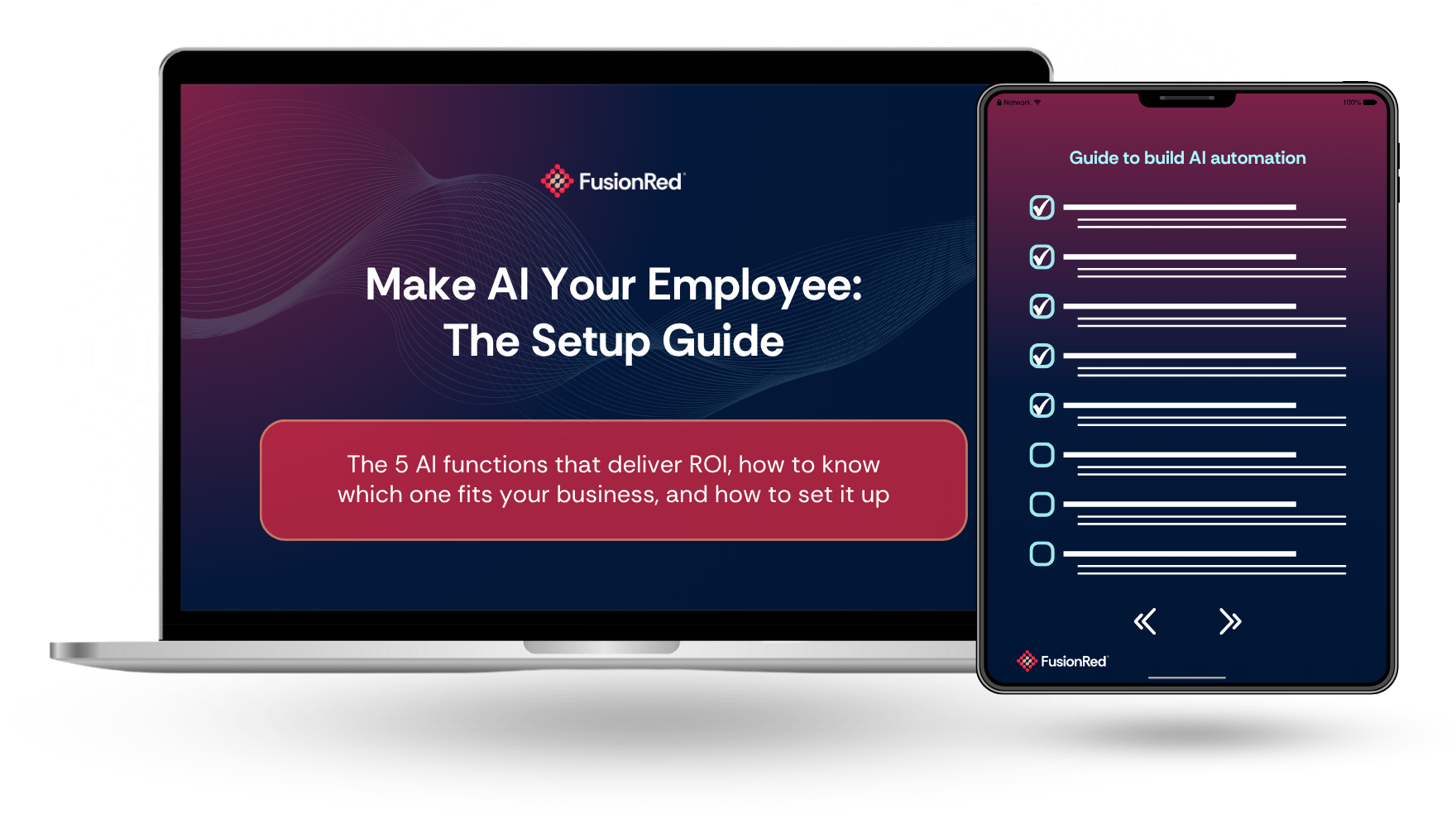 Make AI Your Employee: The Setup Guide - free downloadable guide from FusionRed